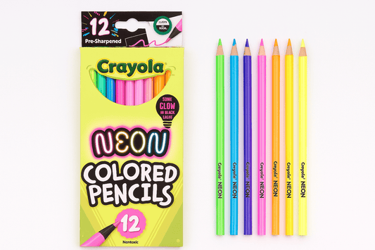 crayola neon colored pencils – 12 vibrant fluorescent colors - Marah Kids