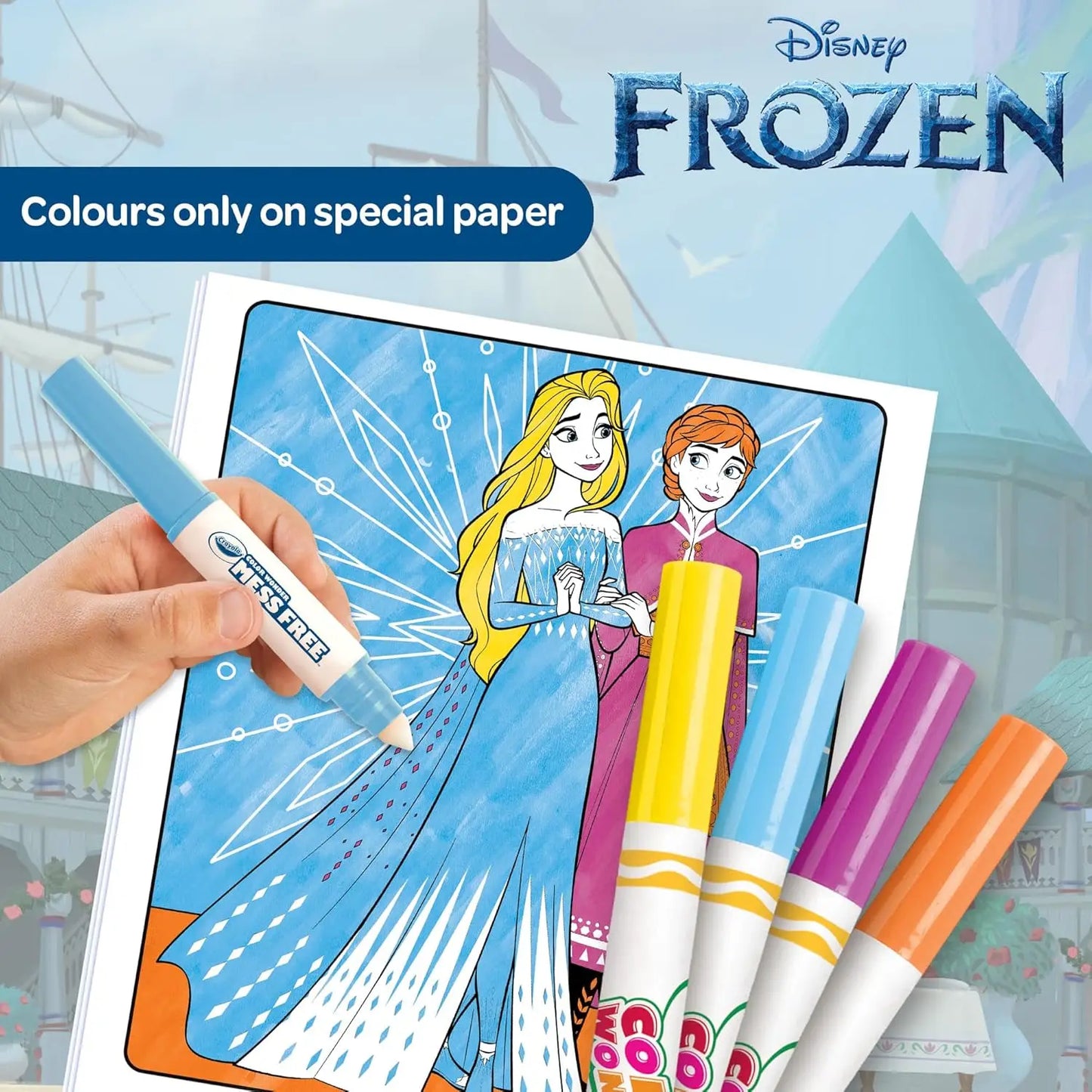 CRAYOLA - Color Wonder, Coloring Set, Frozen Topic, Creative Activity for Children - Marah Kids