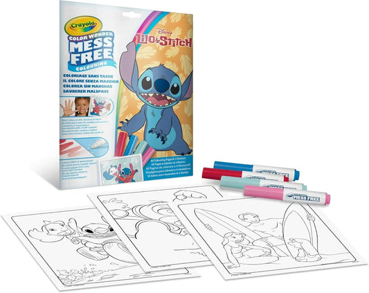 Crayola Color Wonder Mess - Free Colouring Pages & Markers, Disney Lilo & Stitch - Marah Kids