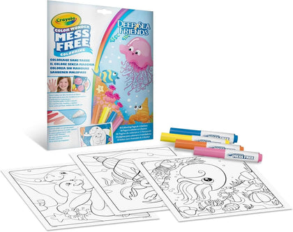 CRAYOLA - Color Wonder, Coloring Set, Sea friends Topic, Creative Activity for Children - Marah Kids