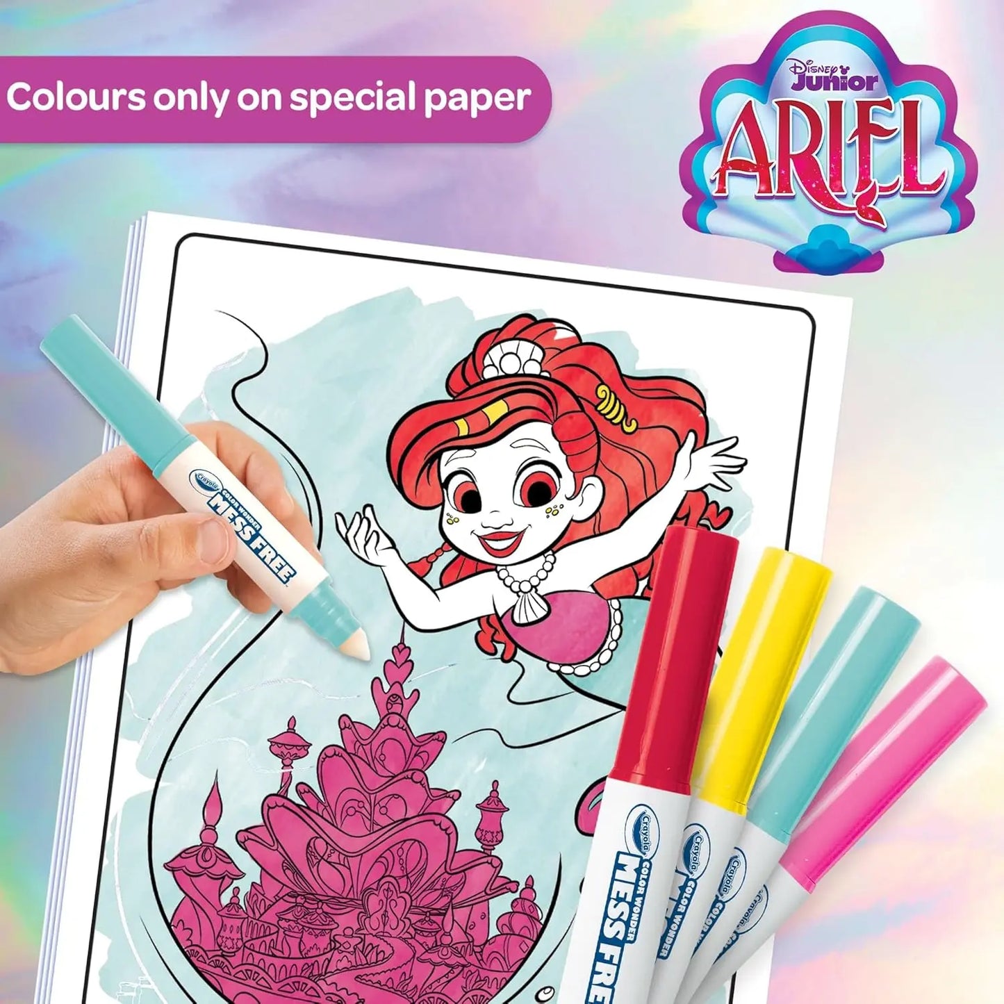 CRAYOLA - Color Wonder, Colouring Set Aryel Topic, Creative Activity for Children - Marah Kids