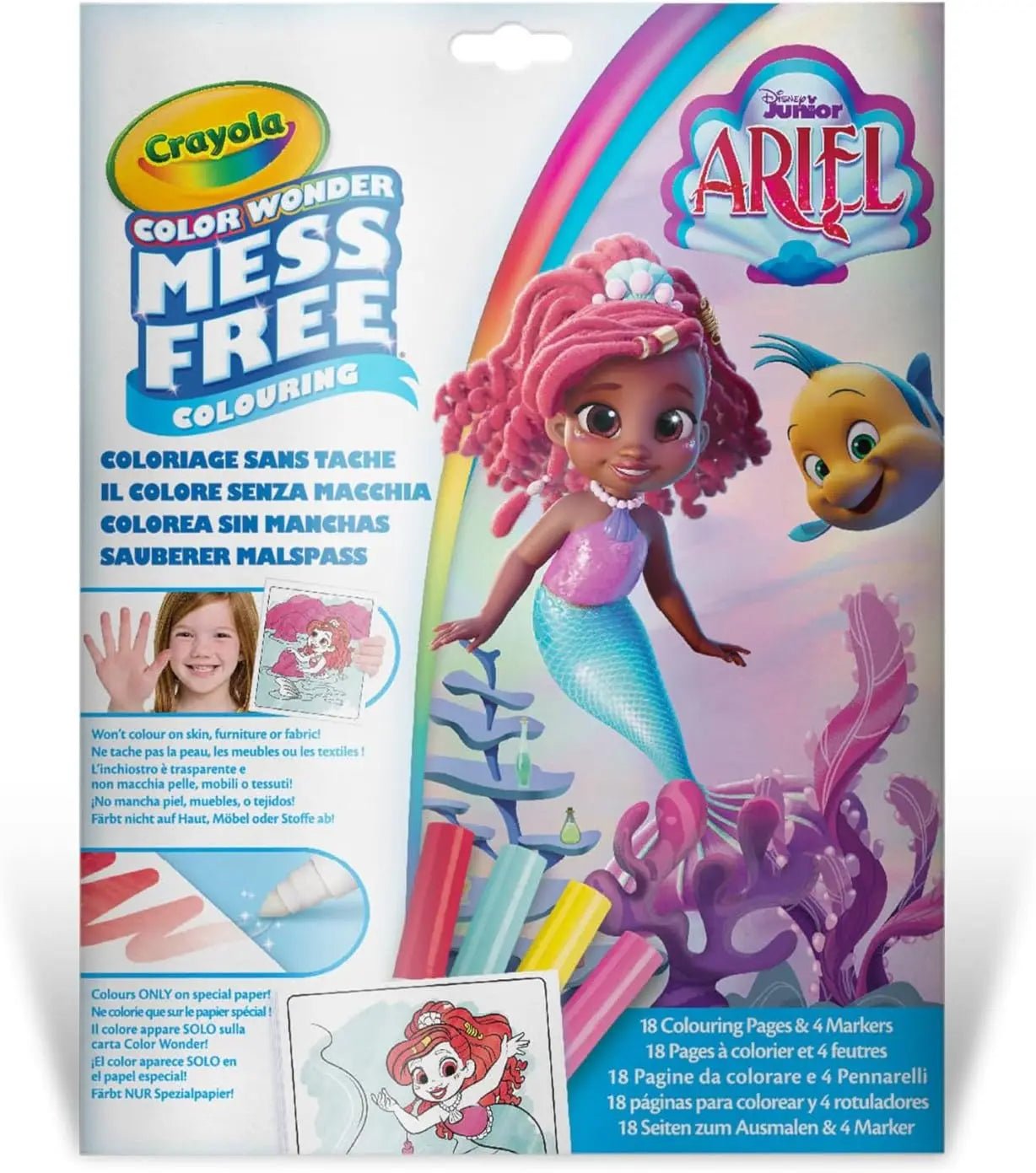 CRAYOLA - Color Wonder, Colouring Set Aryel Topic, Creative Activity for Children - Marah Kids