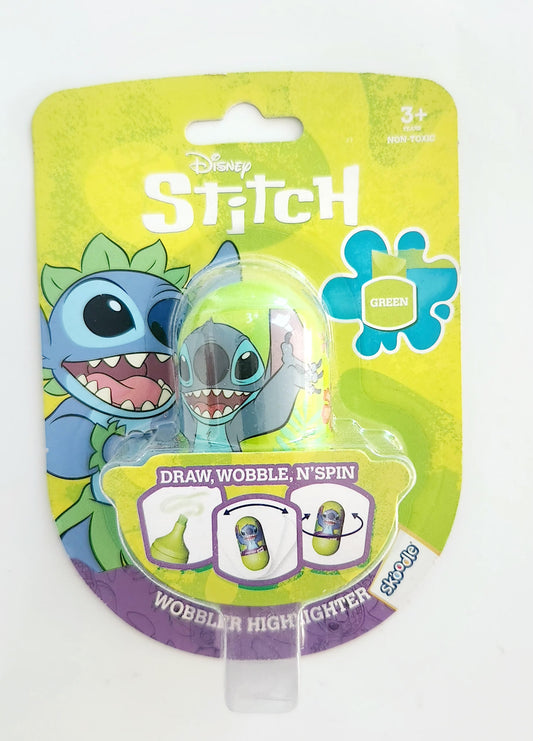 Disney Stitch Wobbler Highlighter With Backer Card