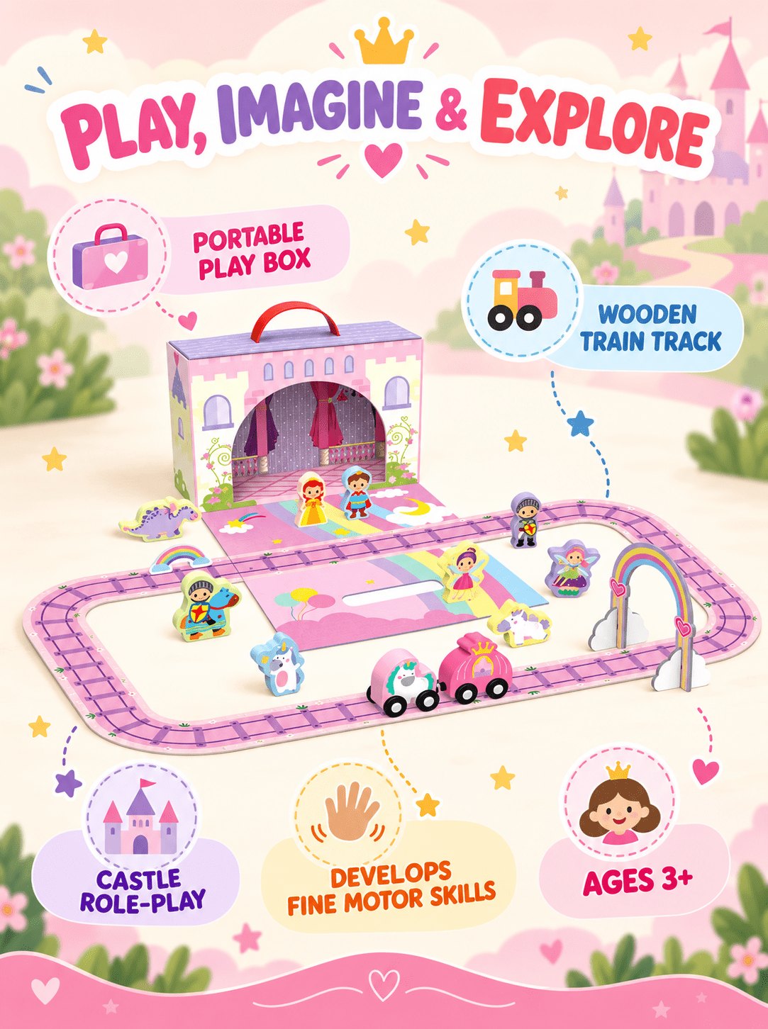 Tooky Toy Castle Play Box - Marah Kids