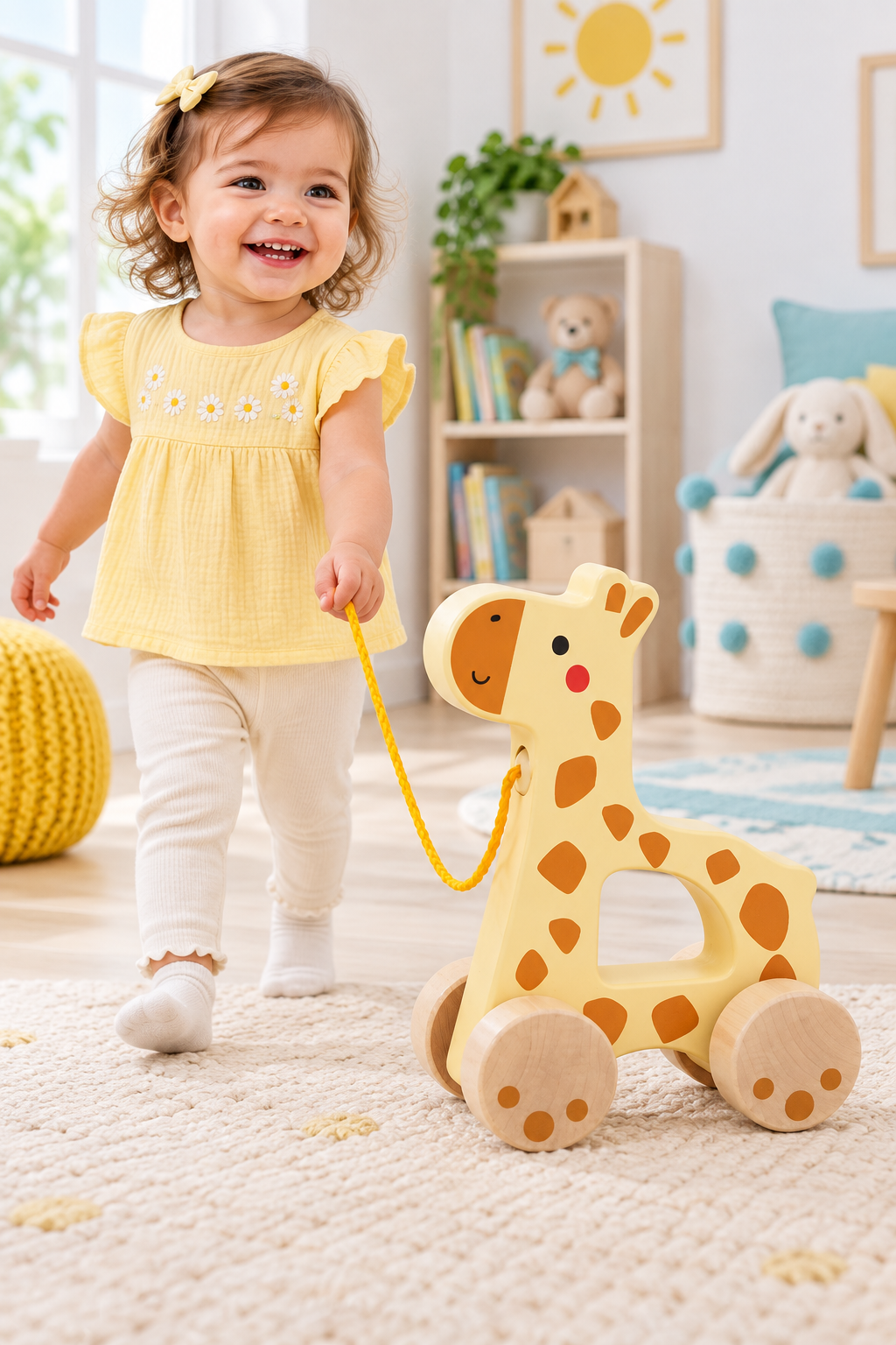 Tooky Toy Pull Along - Giraffe