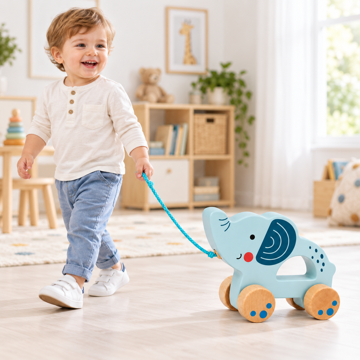 Tooky Toy Pull Along - Elephant