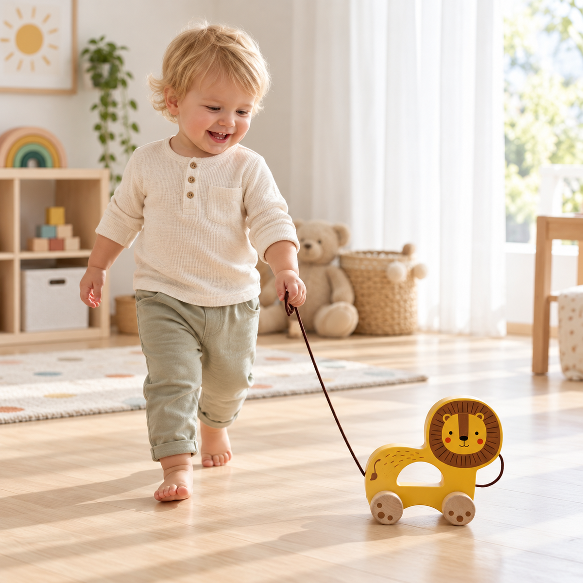 Tooky Toy Pull Along - Lion