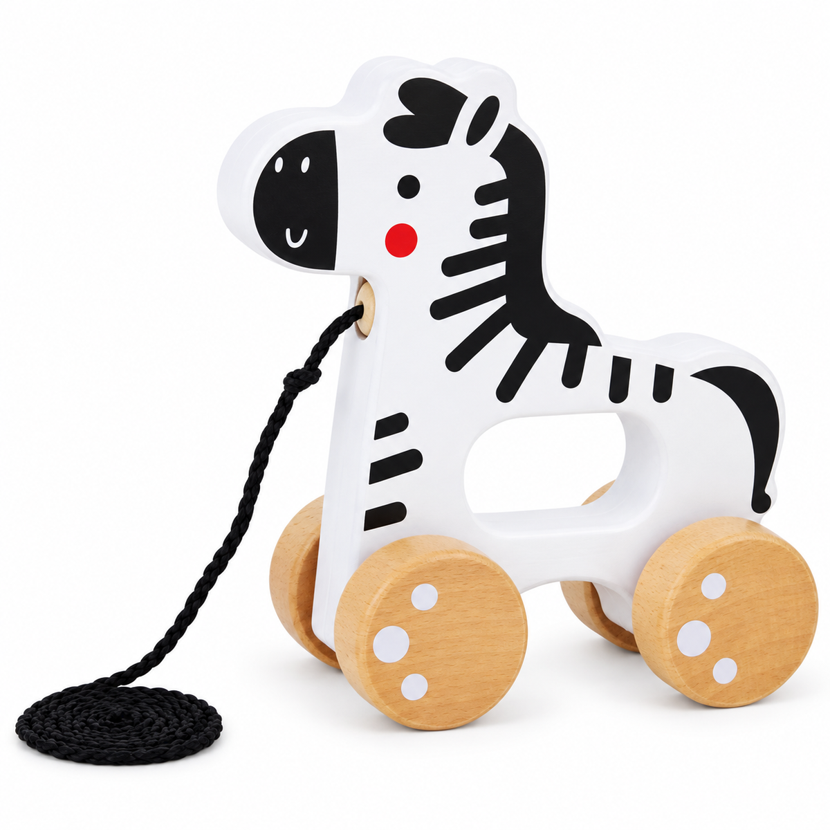 Tooky Toy Pull Along - Zebra