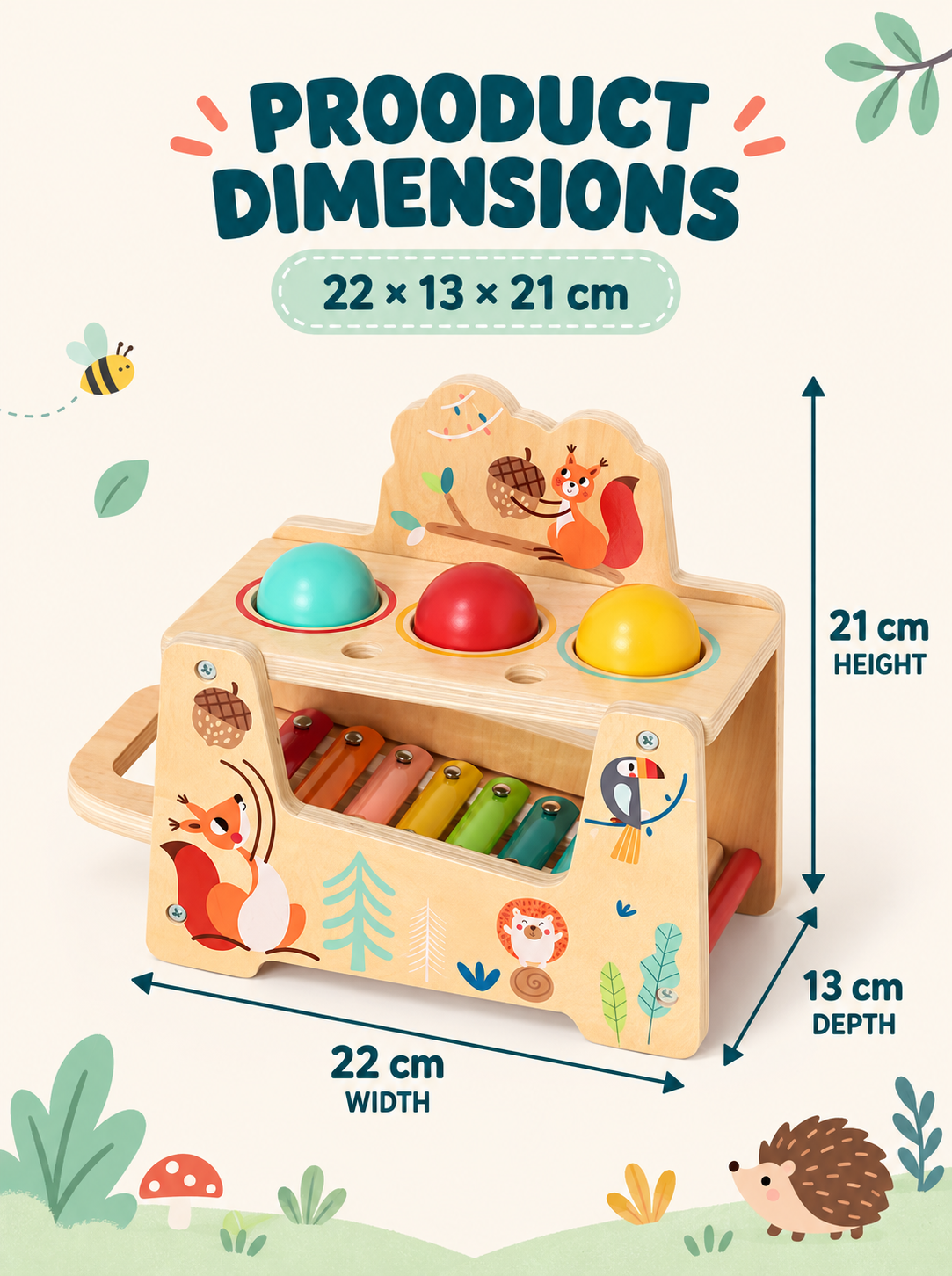 Tooky Toy Pound & Tap Bench