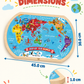 Tooky Toy World Map Puzzle