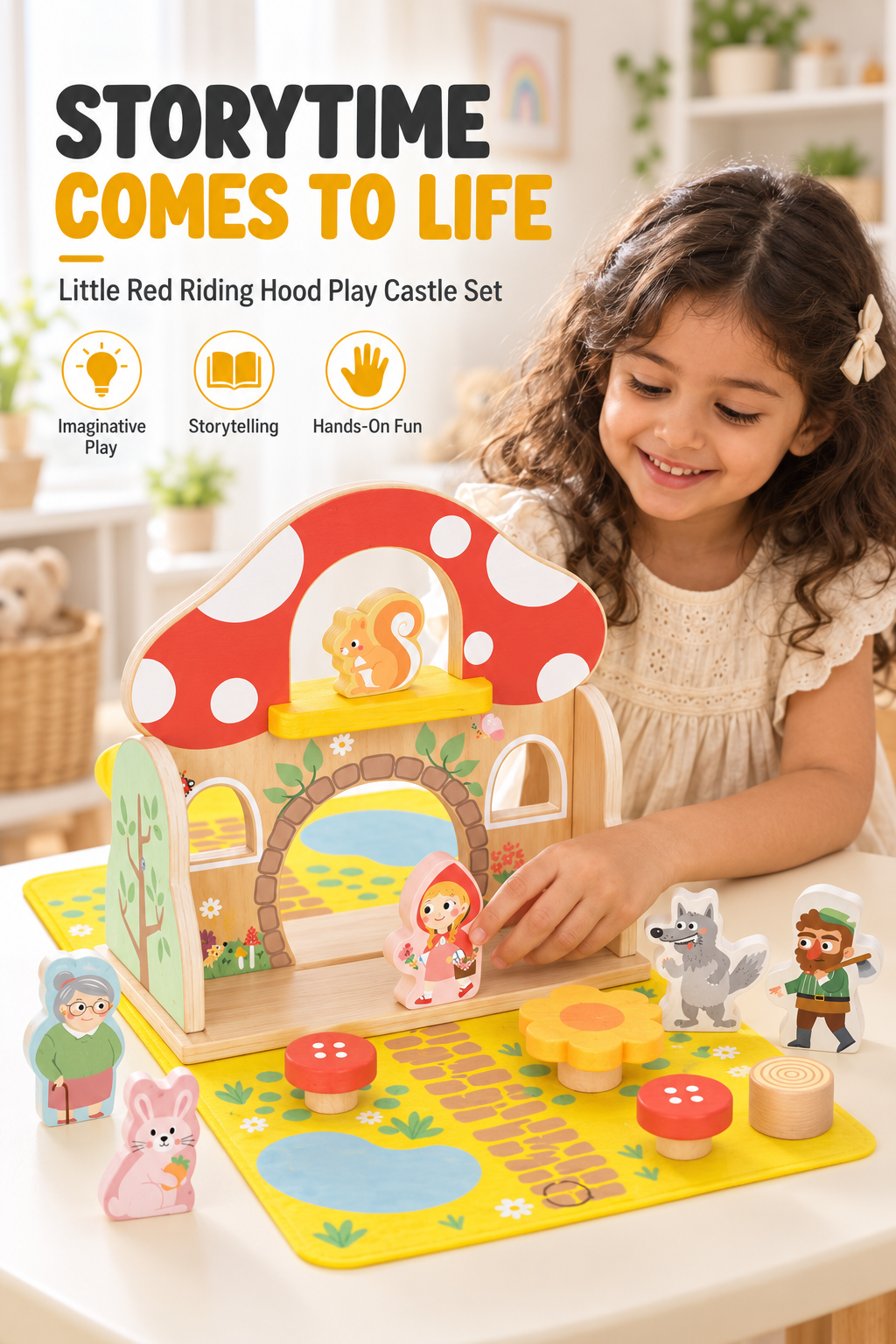 Tooky Toy Little Red Riding Hood Play Set