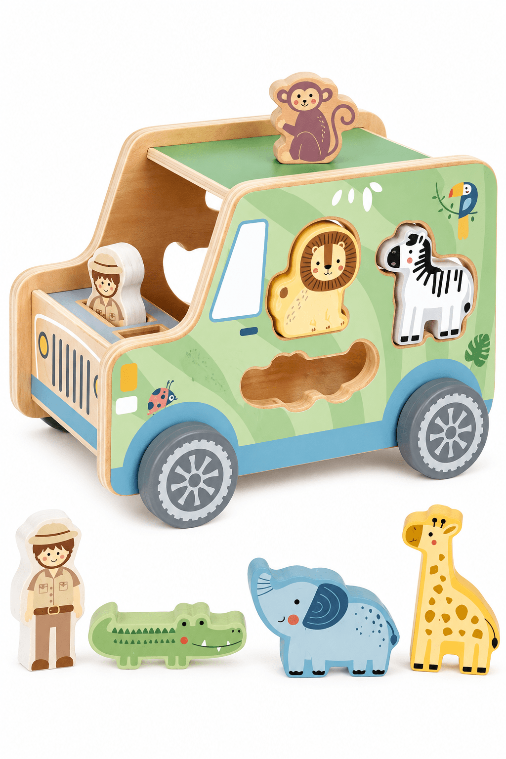 Tooky Toy Animal Jeep - Marah Kids
