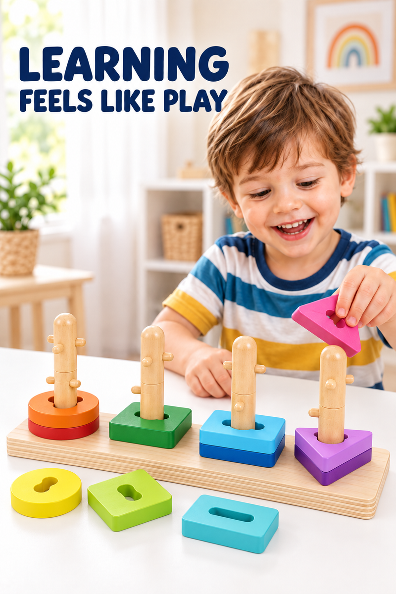 Tooky Toy Geometric Block Sorter