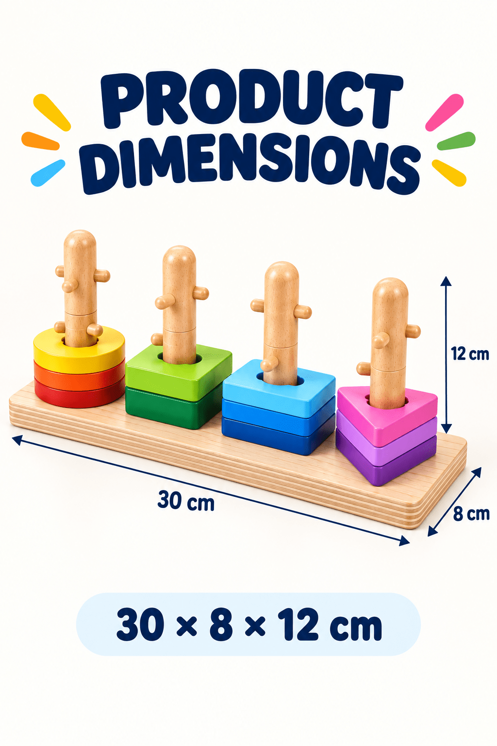 Tooky Toy Geometric Block Sorter - Marah Kids