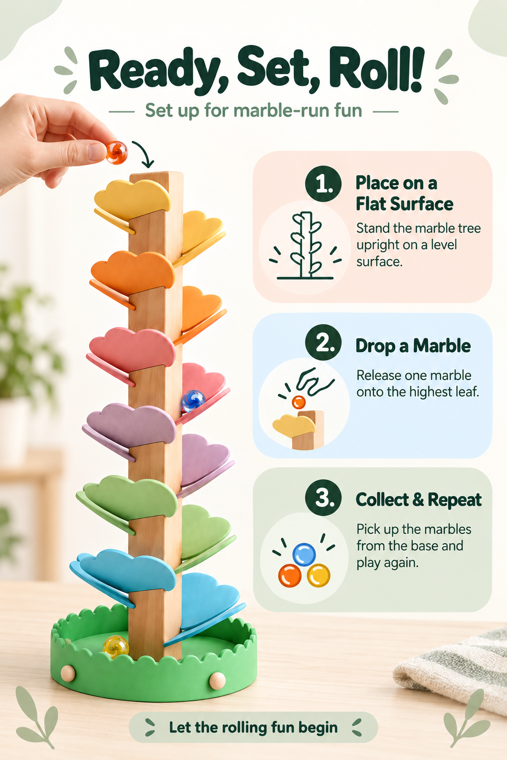 Tooky Toy Ball Track Game