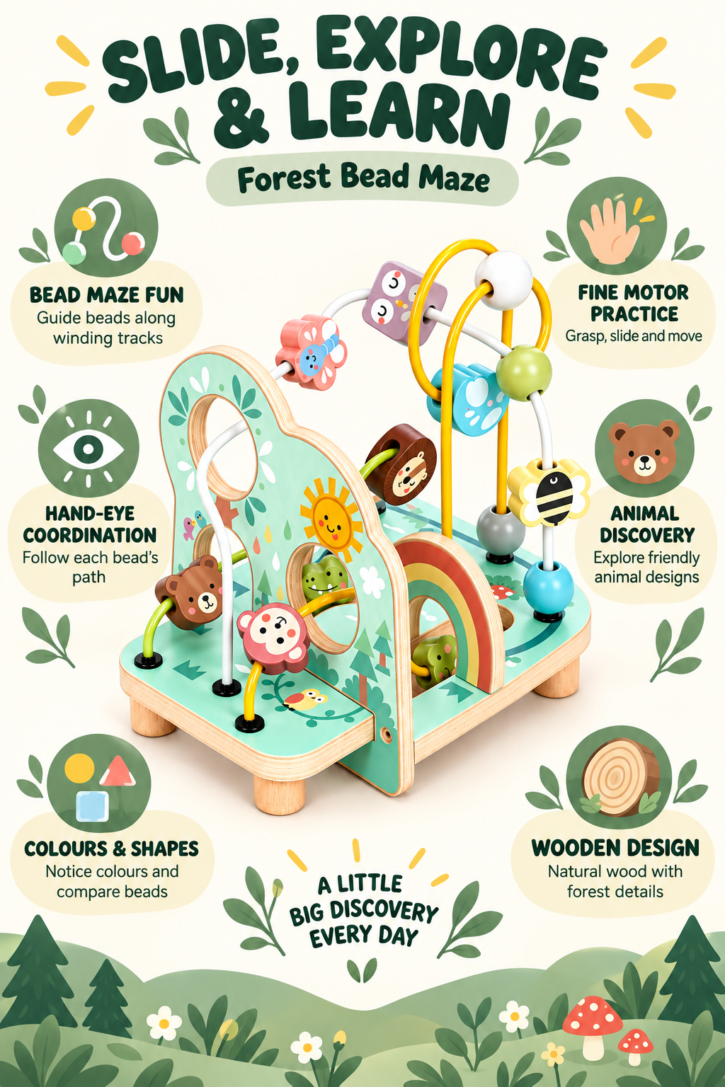 Tooky Toy Forest Beads Coaster