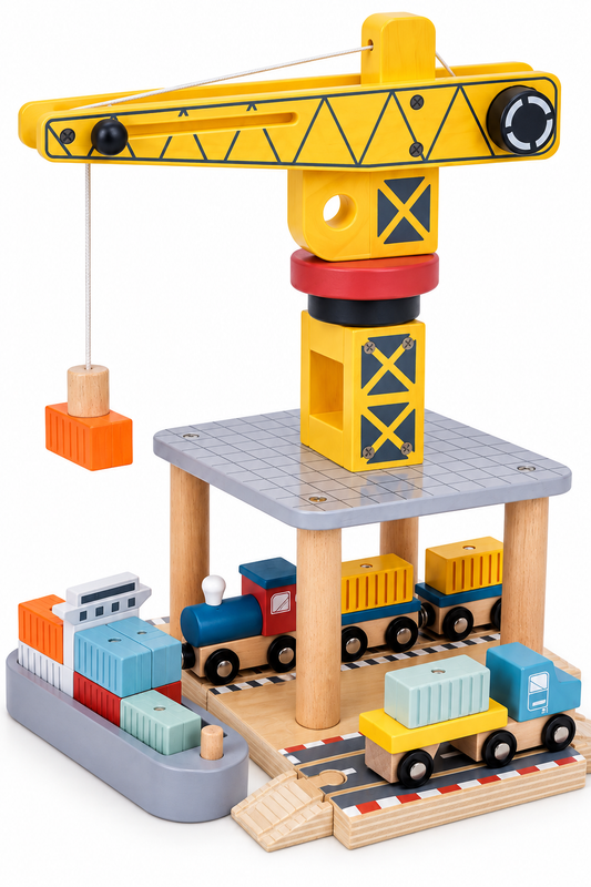 Tooky Toy Port Crane Set