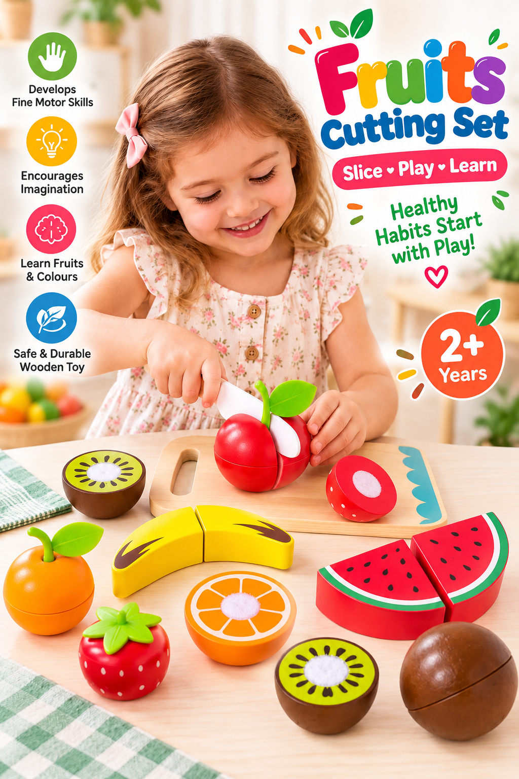 Tooky Toy Cutting Fruits - Marah Kids