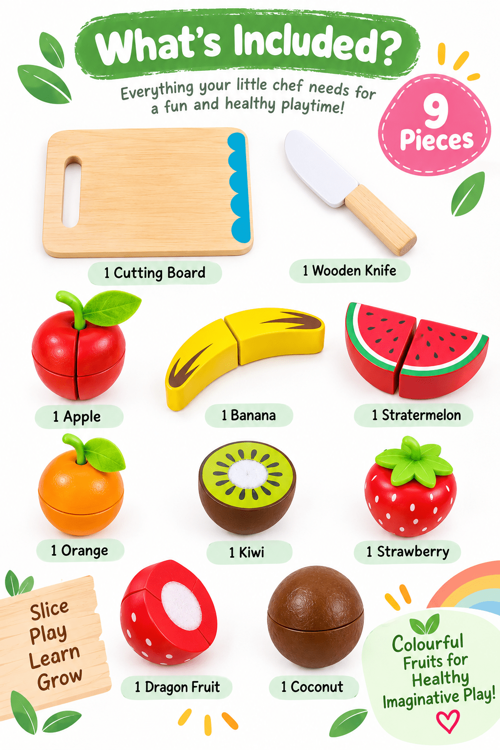 Tooky Toy Cutting Fruits - Marah Kids