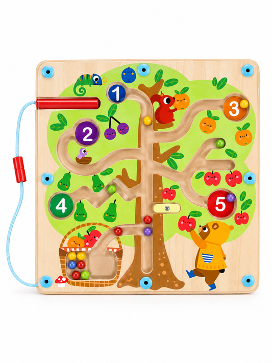 Tooky Toy Magnetic Maze - Apple Tree