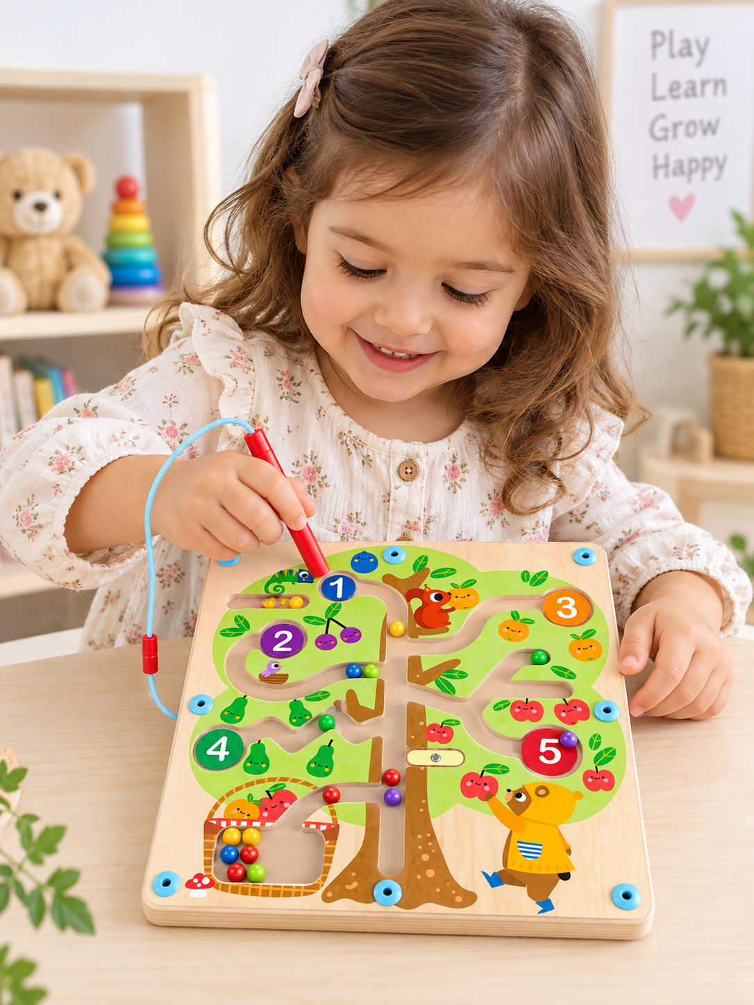 Tooky Toy Magnetic Maze - Apple Tree