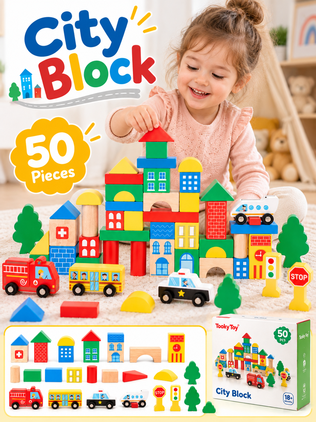 Tooky Toy City Block