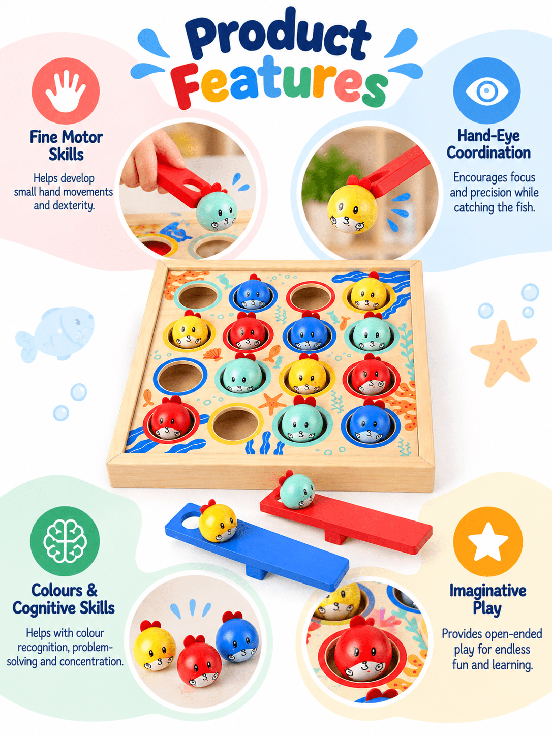 Tooky Toy Small Fish Diving - Marah Kids