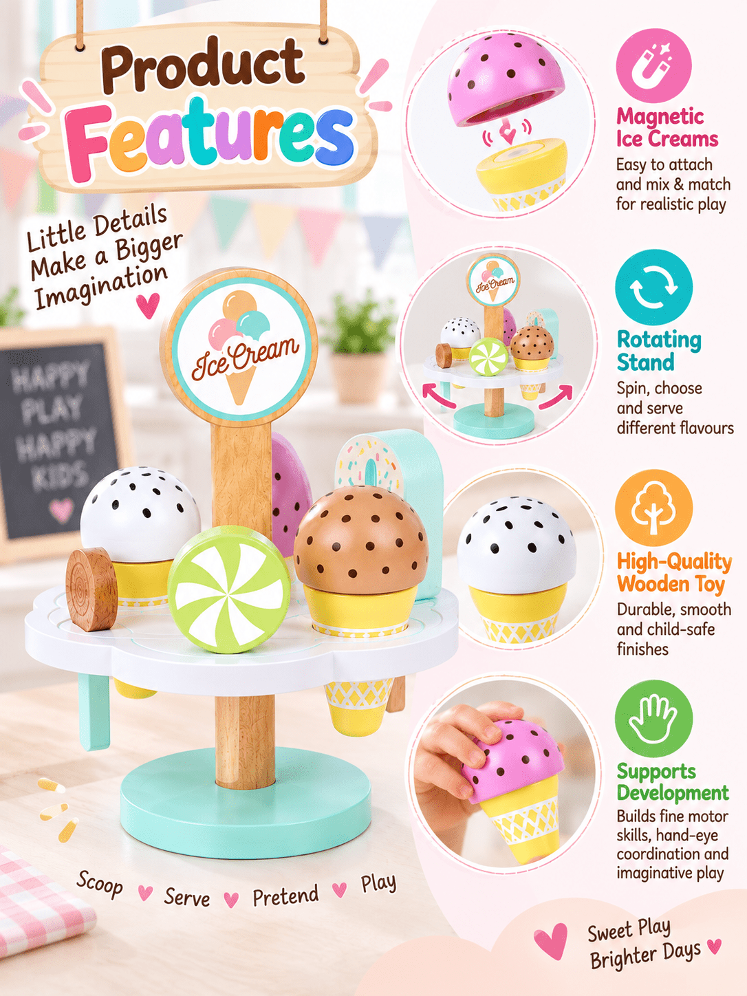 Tooky Toy Ice Cream Set - Marah Kids
