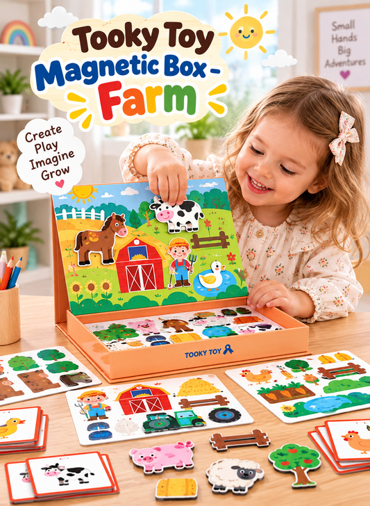Tooky Toy Magnetic Box - Farm