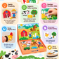 Tooky Toy Magnetic Box - Farm