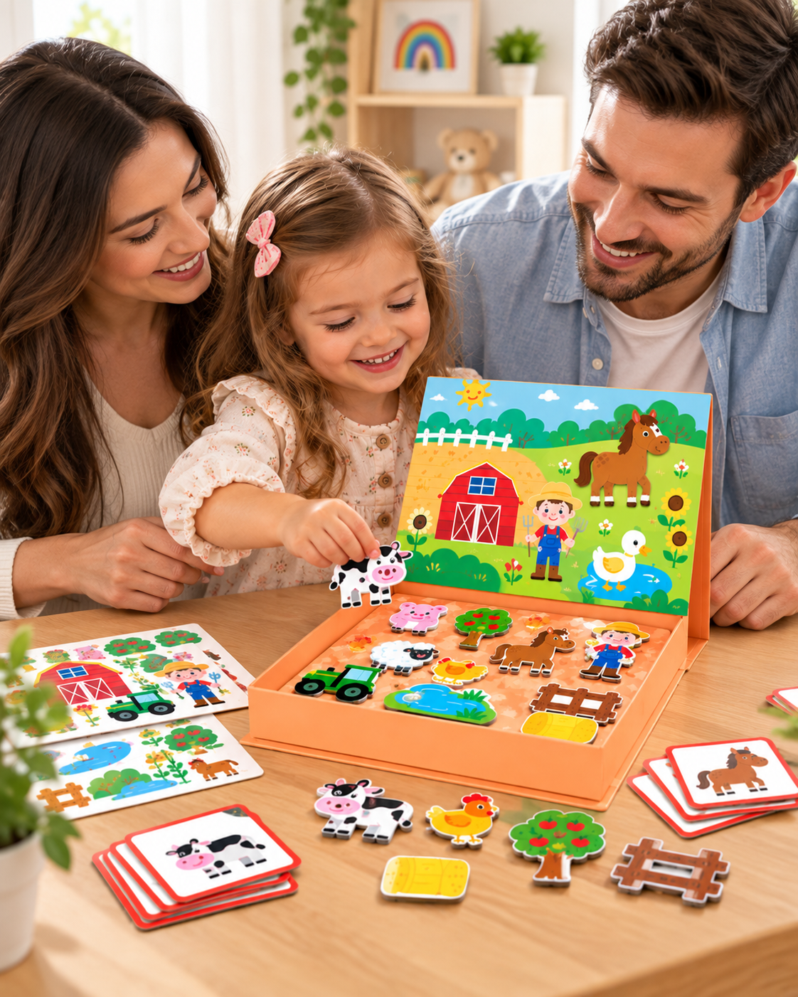 Tooky Toy Magnetic Box - Farm