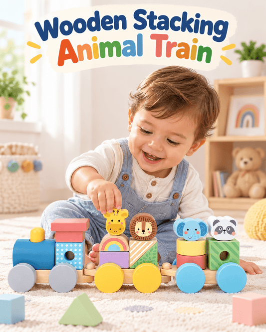 Tooky Toy Stacking Train - Animals - Marah Kids