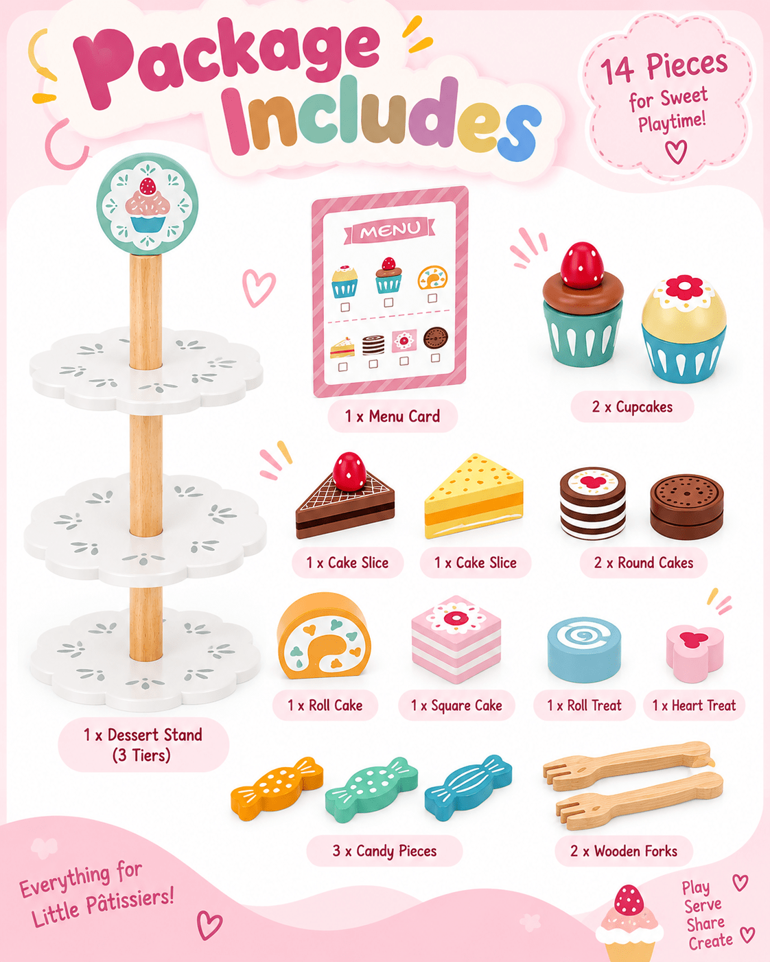 Tooky Toy Dessert Stand - Marah Kids