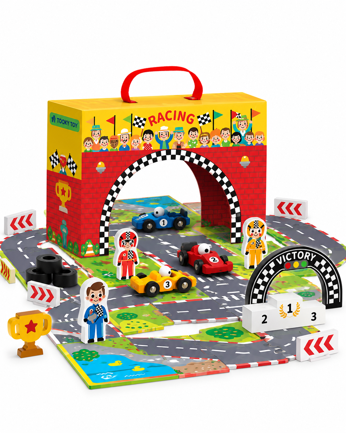 Tooky Toy Racing Play Box - Marah Kids