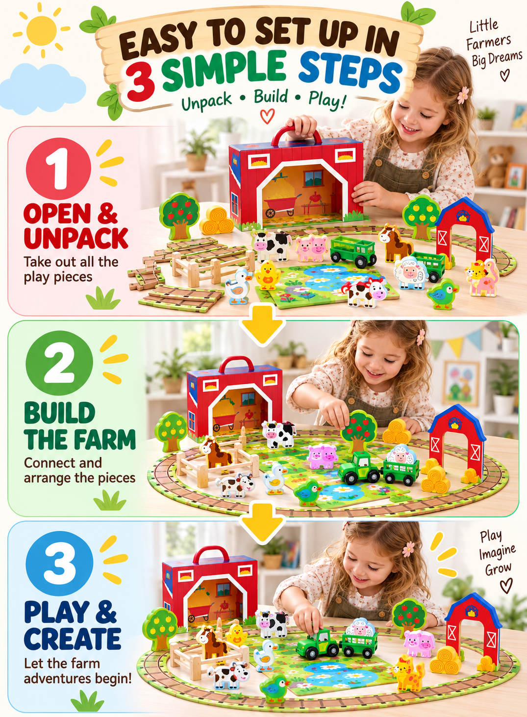 Tooky Toy Farm Play Box - Marah Kids