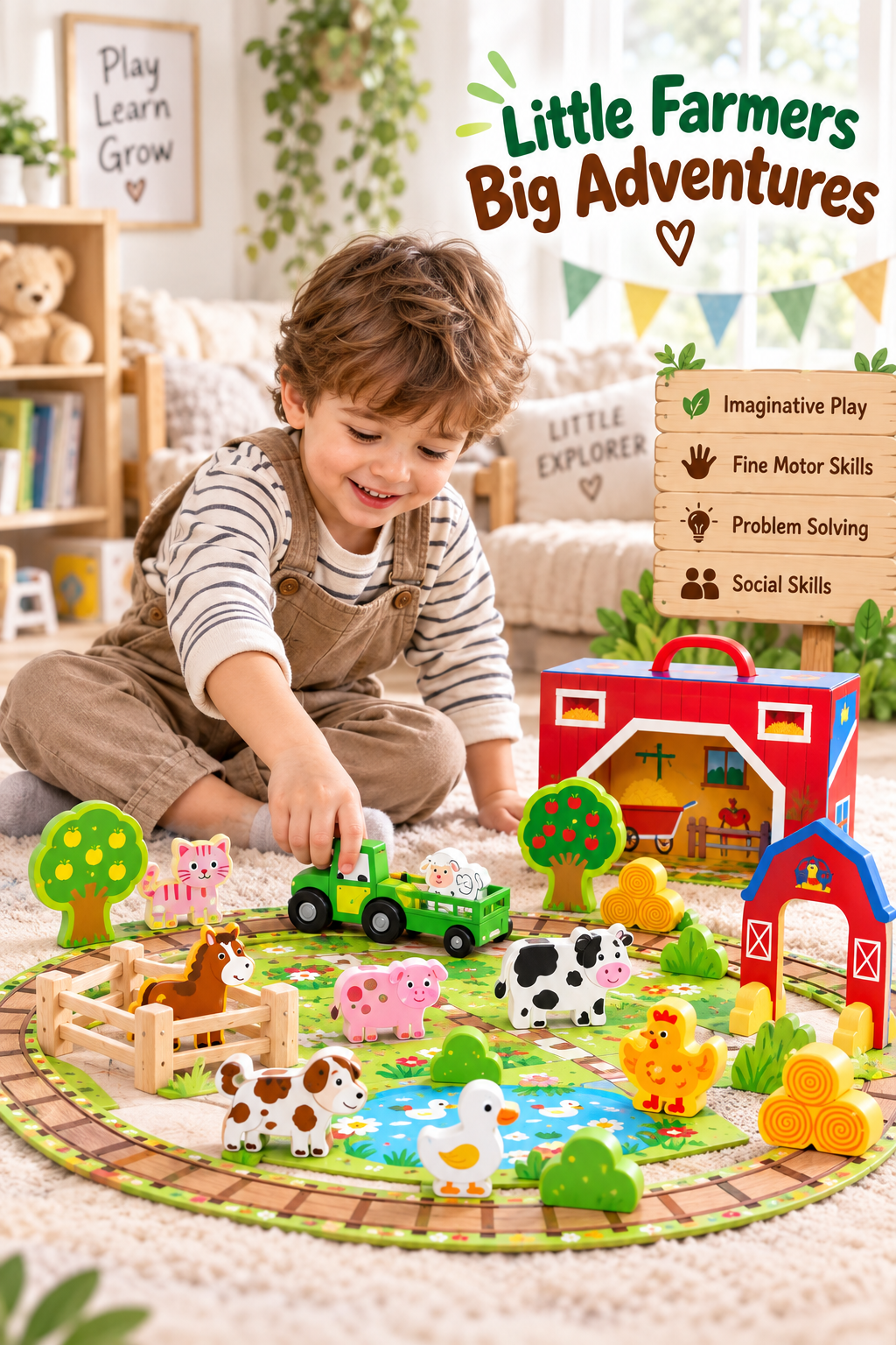 Tooky Toy Farm Play Box - Marah Kids
