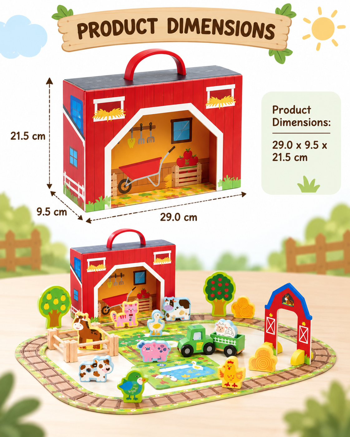 Tooky Toy Farm Play Box - Marah Kids