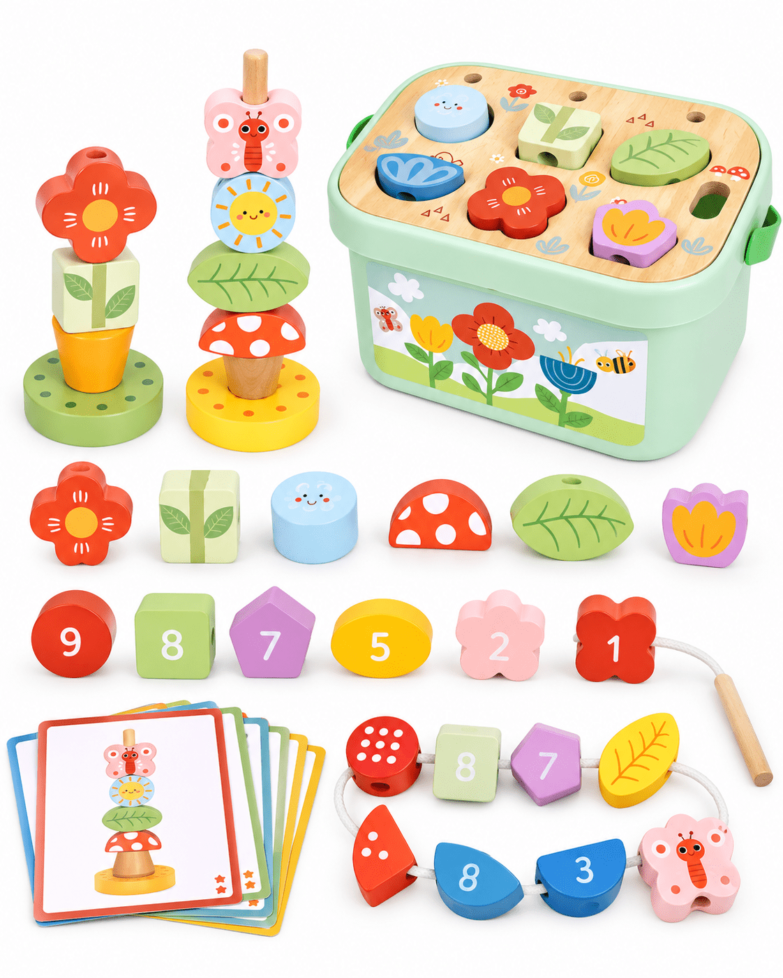 Tooky Toy Garden Stacking Set - Marah Kids