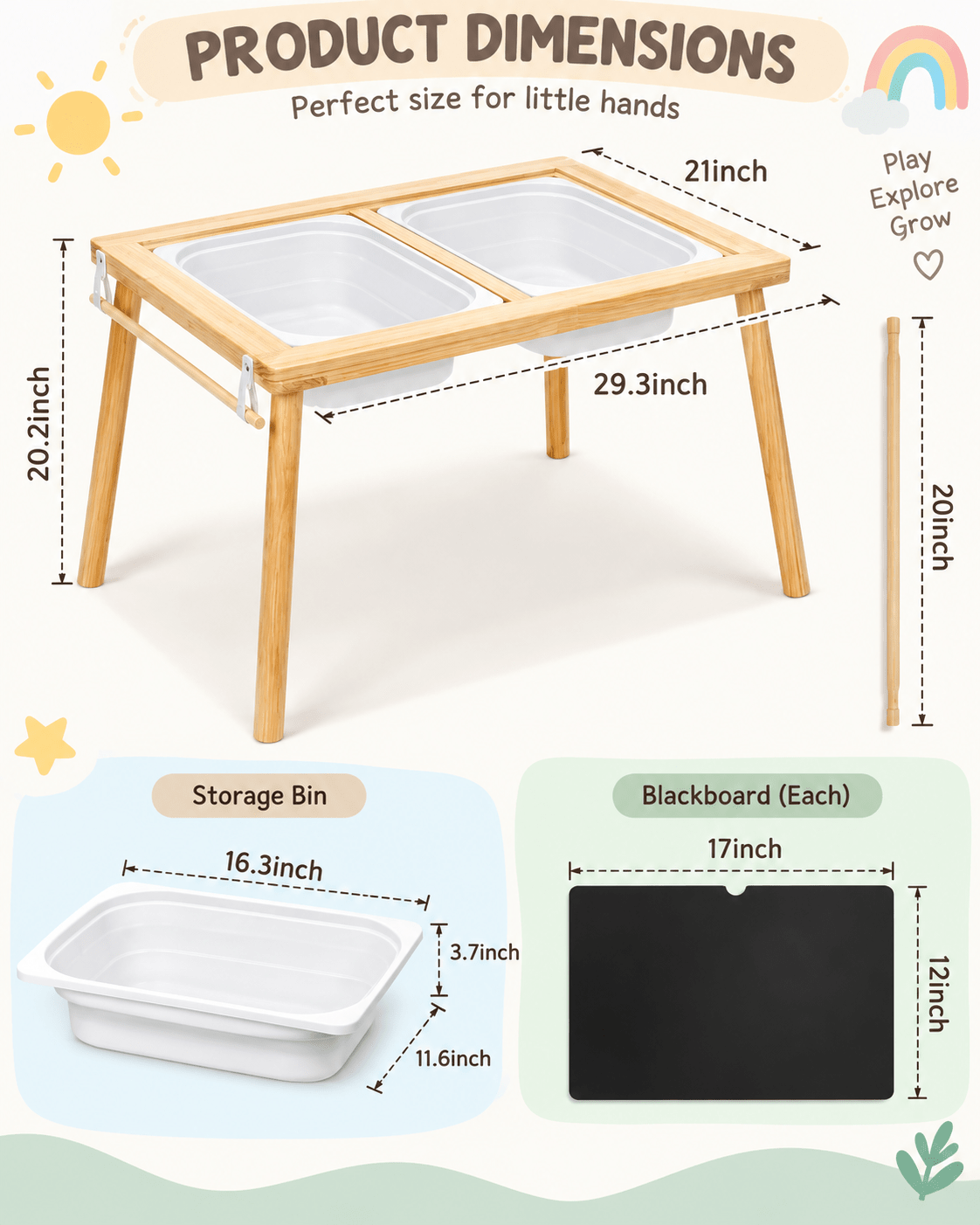 Oook Sensory Table Kids Activity Table - Marah Kids