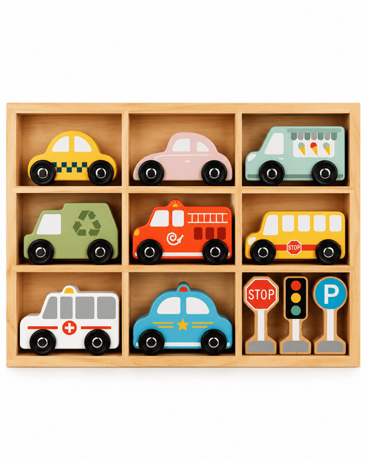 Tooky Toy Transportation & Street Sign Set - Marah Kids