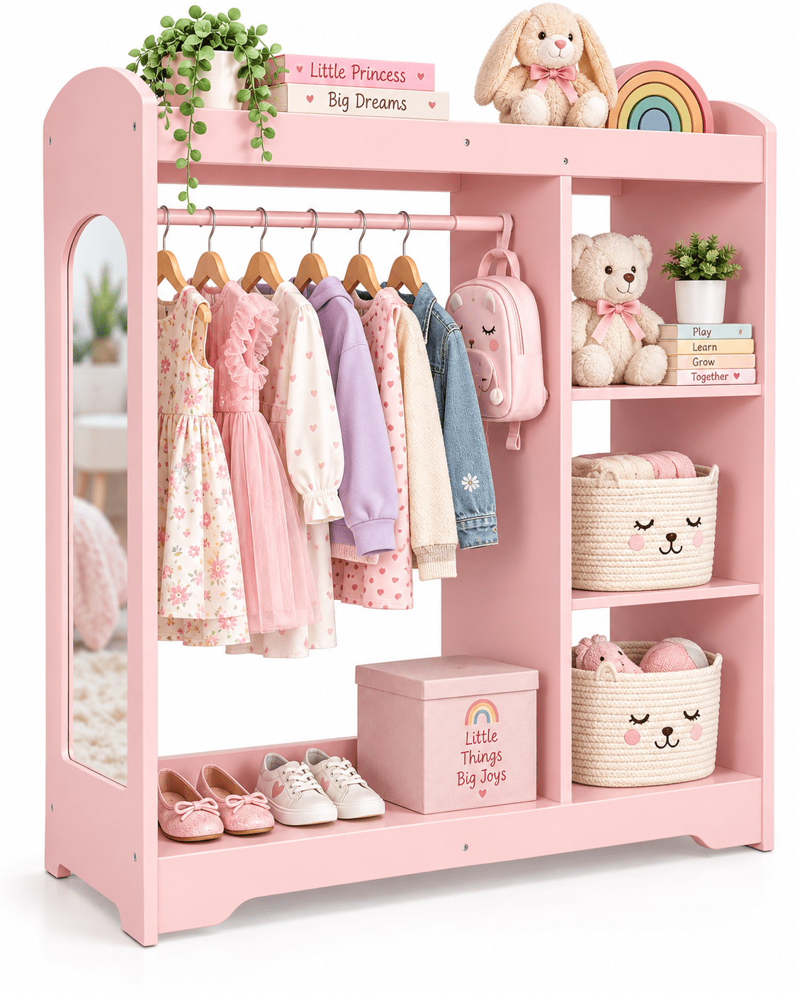 Oook Kids Dress Up Storage With Mirror - Marah Kids