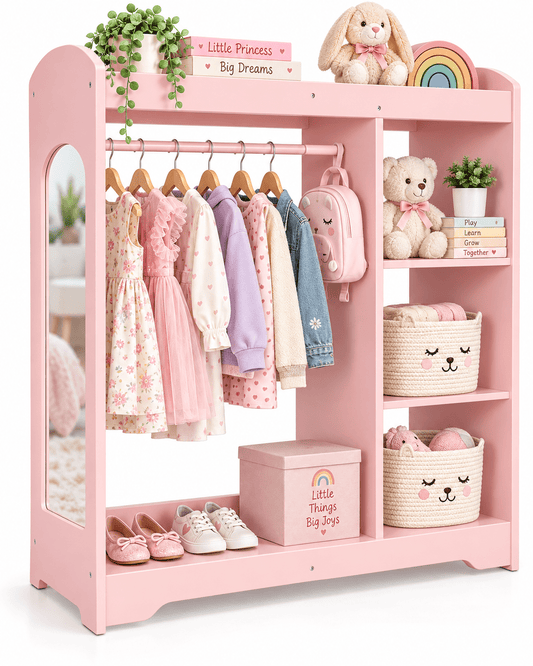 Oook Kids Dress Up Storage With Mirror - Marah Kids