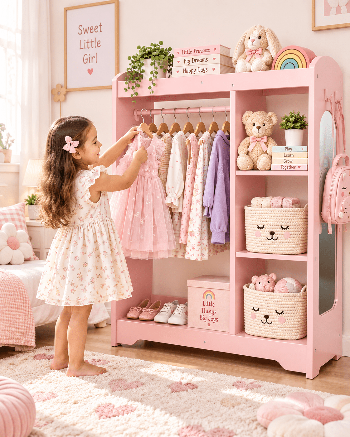 Oook Kids Dress Up Storage With Mirror - Marah Kids