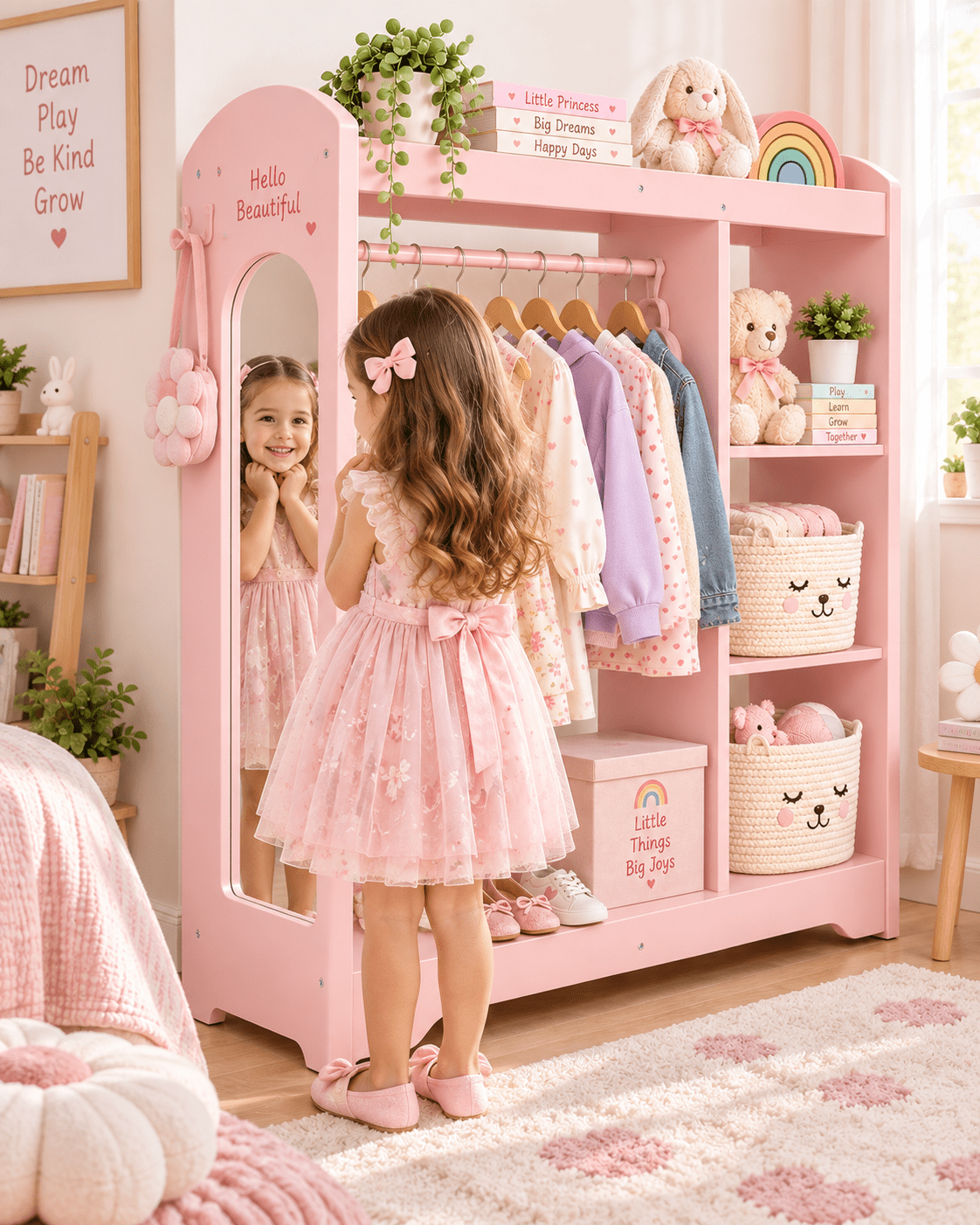 Oook Kids Dress Up Storage With Mirror - Marah Kids