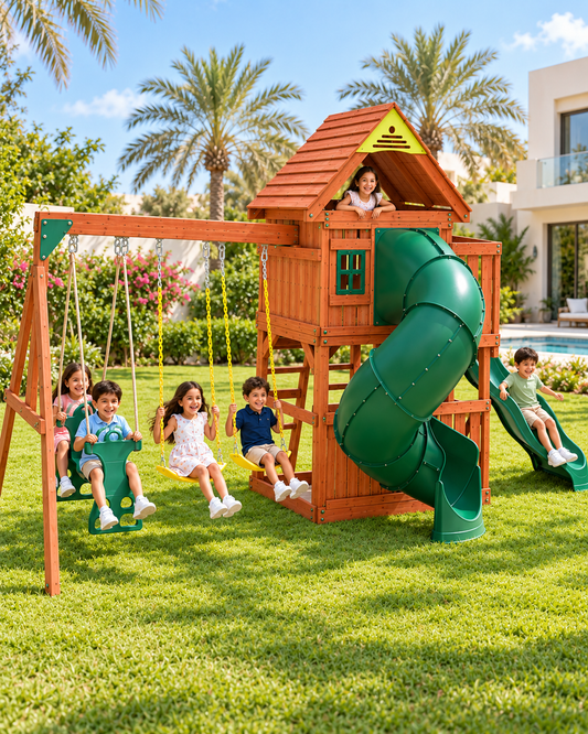 Kiddoro - Little Heroes HQ Swing Set