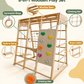 Kiddoro Cheerful Climber 8-in-1 Wooden Indoor & Outdoor Play Set 146 x 99 x 142 cm