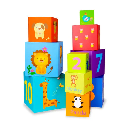 Winfun -Stack & Play Animal Cubes