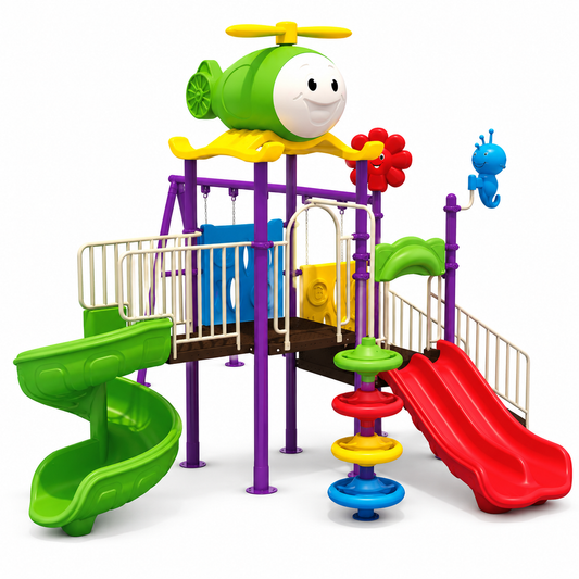 Toyemporium Helicopter Multi-Activity Playground