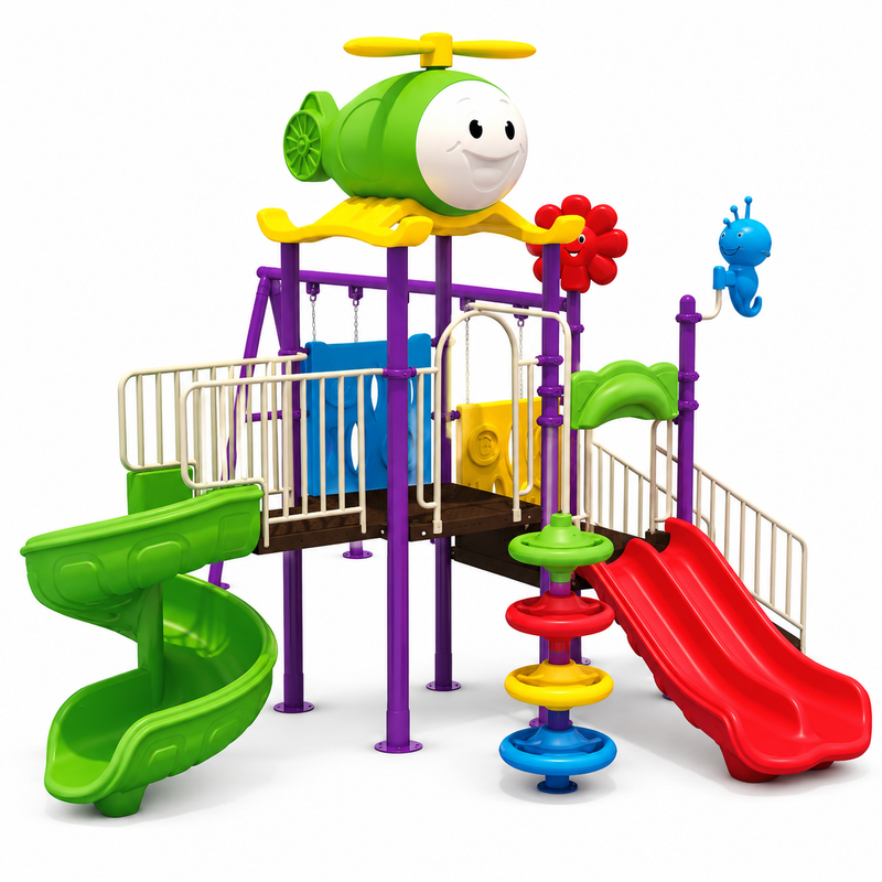 Toyemporium Helicopter Multi-Activity Playground