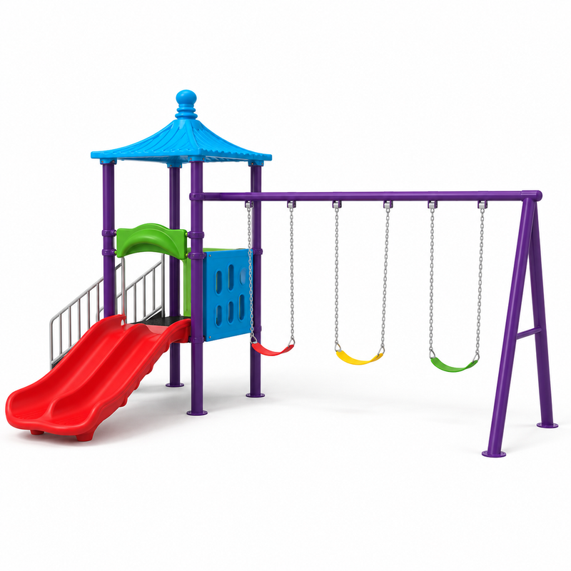 Toyemporium Large Outdoor Playground with Swings & Slides